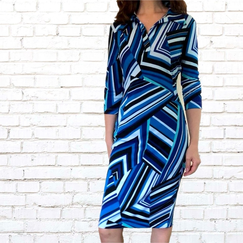 Y2K Midi Dress, XS Bodycon Pencil Dress